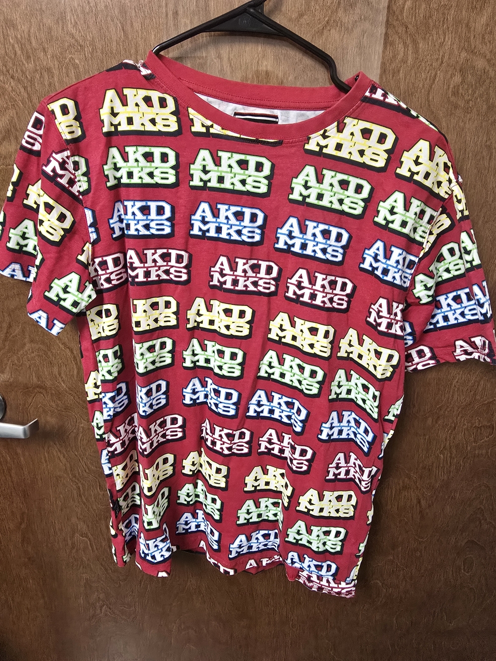 Akademiks Red Allover Logo Graphic Tee